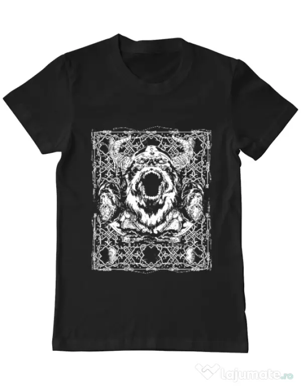 Tricou ADLER barbat Viking rage Negru