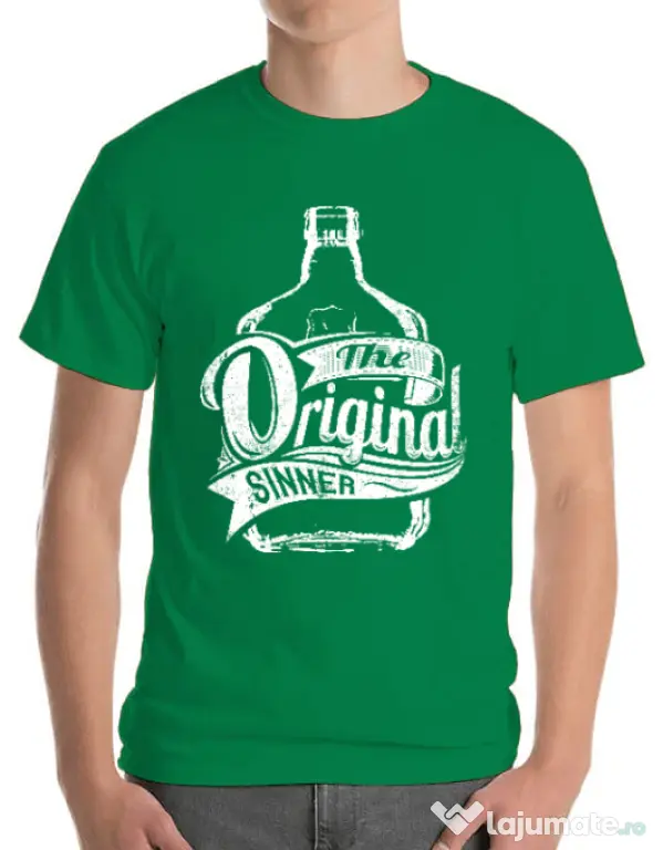 Tricou ADLER barbat The original sinner Verde mediu