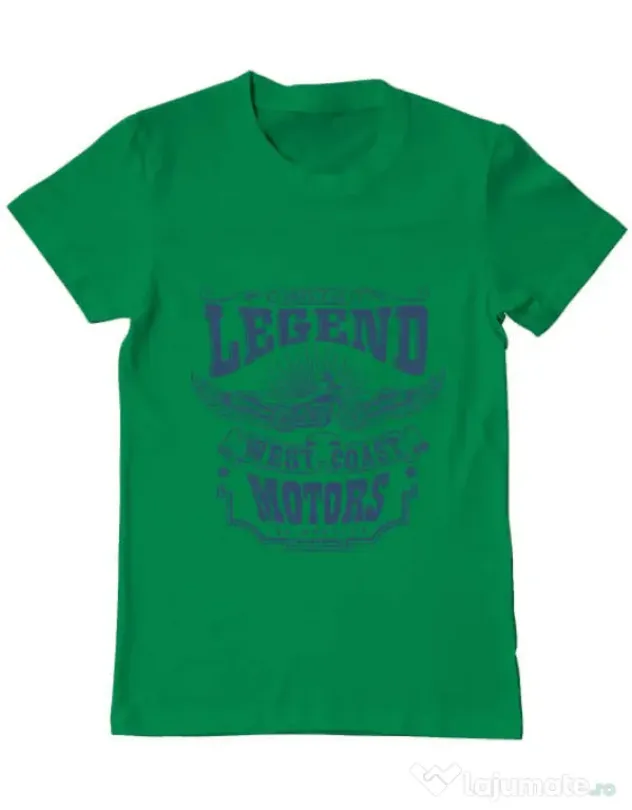 Tricou ADLER barbat West coast motors Verde mediu