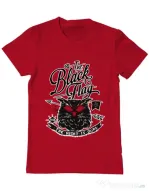 Tricou ADLER barbat The black flag owl Rosu