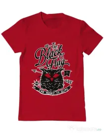 Tricou ADLER barbat The black flag owl Rosu
