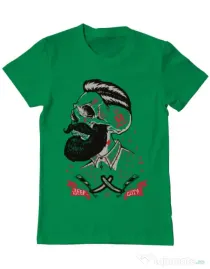 Tricou ADLER barbat Deep cuts Verde mediu