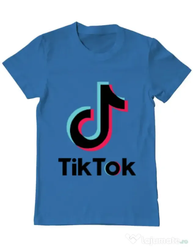 Tricou ADLER barbat Tik Tok Albastru azuriu