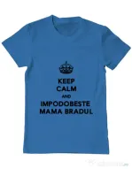 Tricou ADLER barbat Impodobeste mama bradul Albastru azuriu
