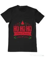 Tricou ADLER barbat Ho ho ho Merry Christmas Negru