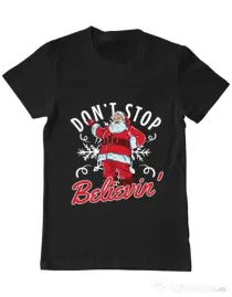 Tricou ADLER barbat Dont stop believin Negru