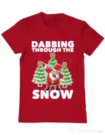 Tricou ADLER barbat Dabbing Santa Rosu