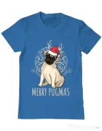 Tricou ADLER barbat Merry pugmas Albastru azuriu