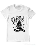 Tricou ADLER barbat Winter time Alb