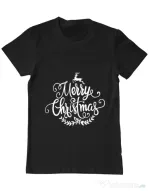 Tricou ADLER barbat Merry Christmas Negru