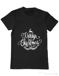 Tricou ADLER barbat Merry Christmas Negru