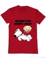 Tricou ADLER barbat Where s my money Rosu