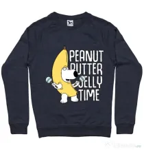 Bluza ADLER barbat Peanut butter jelly time Denim inchis