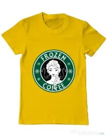 Tricou ADLER barbat Frozen coffee Galben