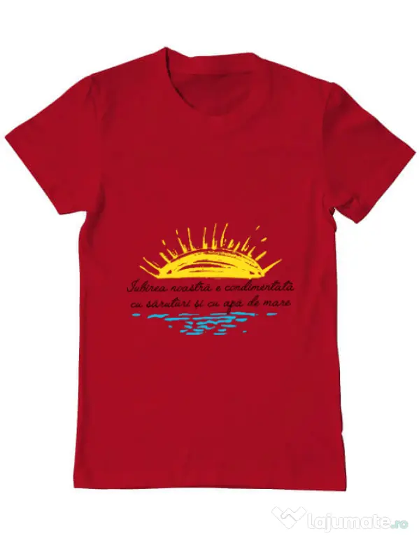 Tricou ADLER barbat Iubirea noastra Rosu