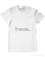 Tricou ADLER barbat Nu stiu a dansa Alb