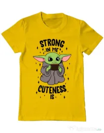 Tricou ADLER barbat Strong in me Galben