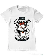 Tricou ADLER barbat Forever my always Alb