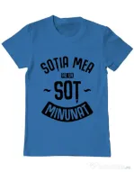 Tricou ADLER barbat Un sot minunat Albastru azuriu