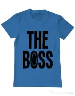 Tricou ADLER barbat The boss Albastru azuriu