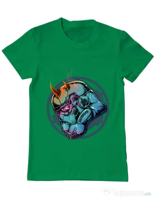 Tricou ADLER barbat Helmet demons Verde mediu