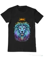 Tricou ADLER barbat Lion king Negru