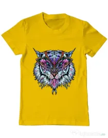 Tricou ADLER barbat Tiger buterfly Galben