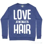 Bluza ADLER barbat Love is in the hair Albastru melanj