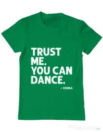 Tricou ADLER barbat You can dance Verde mediu