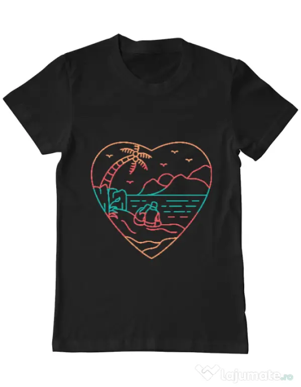 Tricou ADLER barbat True love in nature Negru