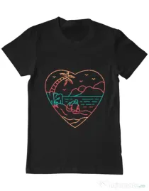 Tricou ADLER barbat True love in nature Negru