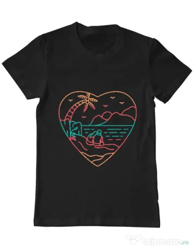 Tricou ADLER barbat True love in nature Negru