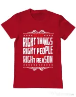 Tricou ADLER barbat Do the right things Rosu