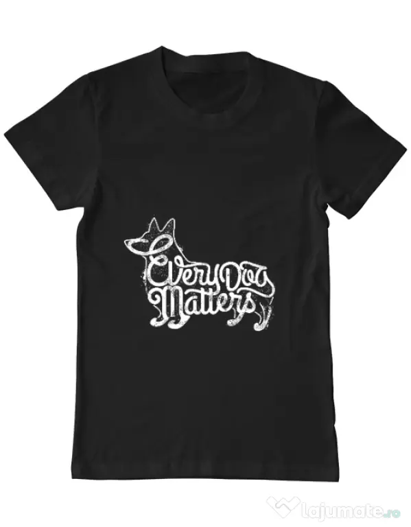Tricou ADLER barbat Every dog matters Negru