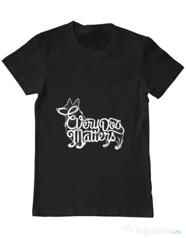 Tricou ADLER barbat Every dog matters Negru
