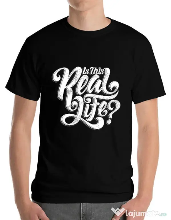 Tricou ADLER barbat Is this real life Negru