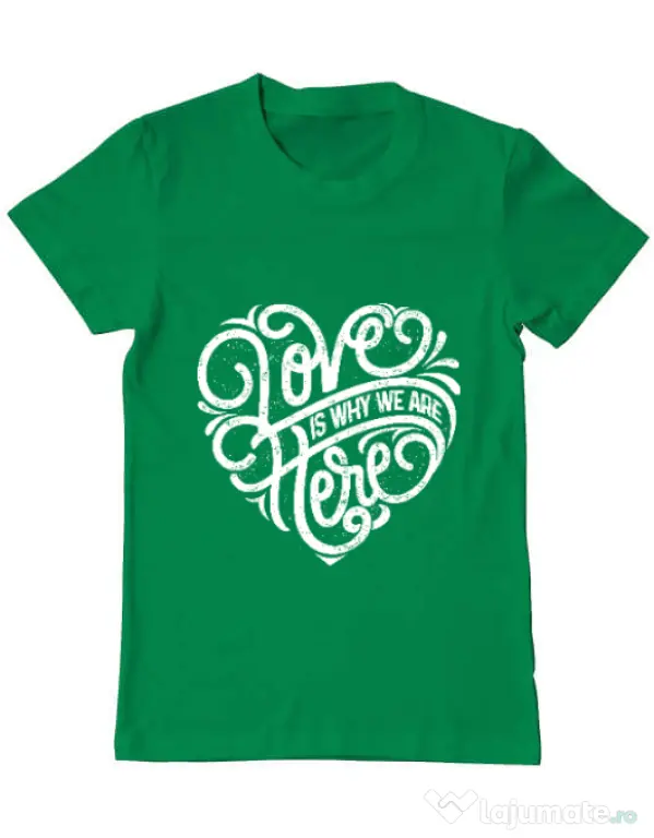 Tricou ADLER barbat Love Verde mediu