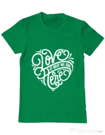 Tricou ADLER barbat Love Verde mediu