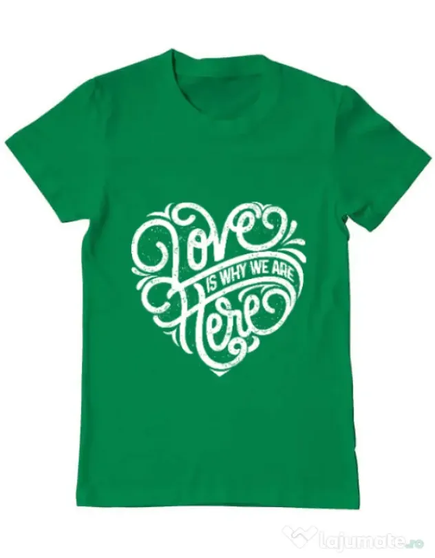 Tricou ADLER barbat Love Verde mediu