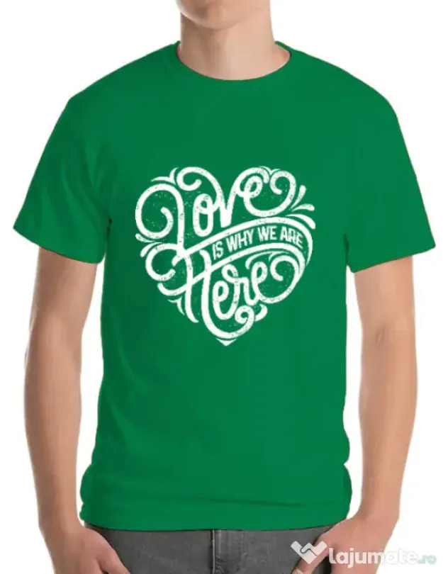 Tricou ADLER barbat Love Verde mediu