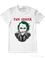 Tricou ADLER barbat The joker Alb