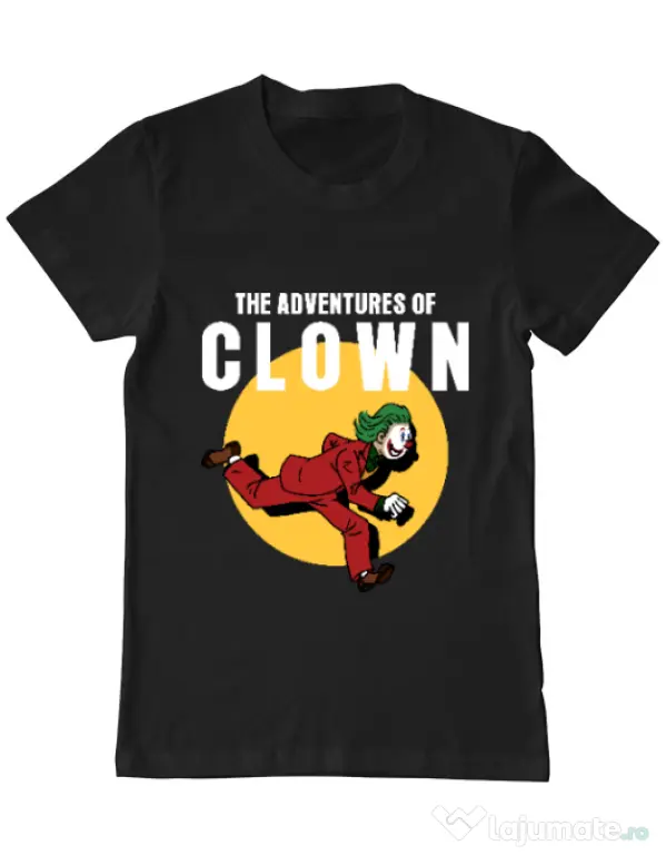 Tricou ADLER barbat Clown adventures Negru