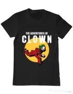 Tricou ADLER barbat Clown adventures Negru
