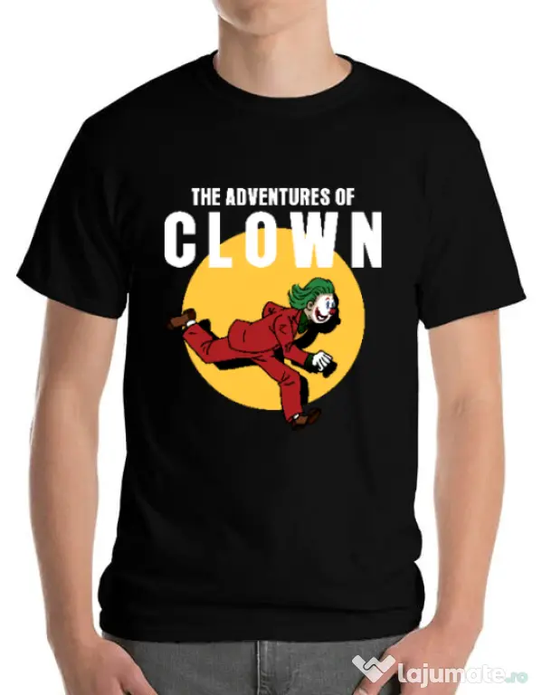Tricou ADLER barbat Clown adventures Negru