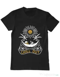 Tricou ADLER barbat Chill out Negru