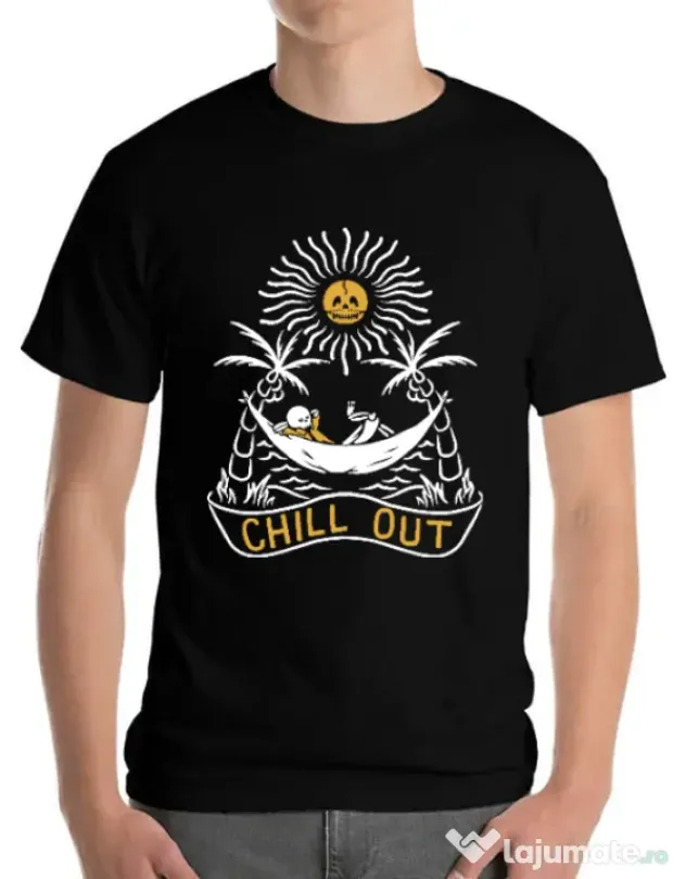 Tricou ADLER barbat Chill out Negru