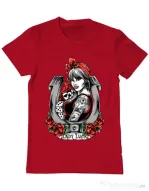 Tricou ADLER barbat Lady luck Rosu