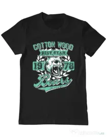 Tricou ADLER barbat Cotton wood Negru