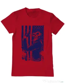 Tricou ADLER barbat Motorist Rosu