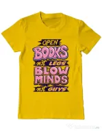 Tricou ADLER barbat Open books Galben